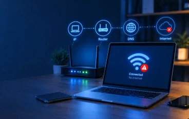 الكمبيوتر متصل بالـ Wi-Fi ولكن لا يوجد إنترنت؟ 10 حلول عملية خطوة بخطوة