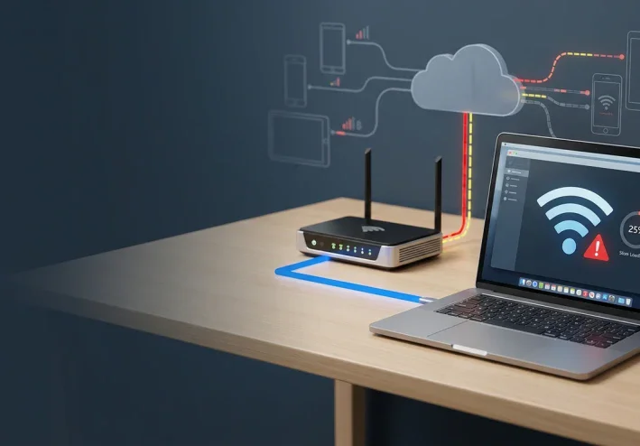 7 أسباب تجعل الإنترنت بطيئًا رغم أن إشارة Wi-Fi قوية — وكيف تحل المشكلة