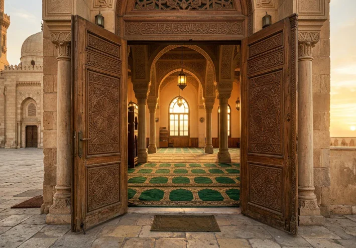 أذكار دخول المسجد والخروج منه.. آداب نبوية في بيوت الله