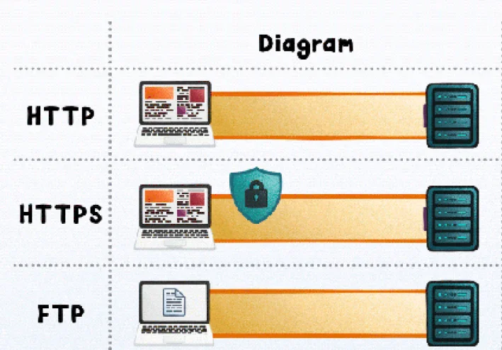انواع بروتكولات الشبكات Types of network protocols و وظائفها