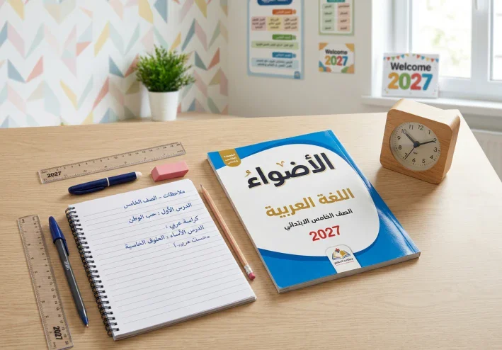 تحميل كتاب الأضواء الصف الخامس الابتدائي لغة عربية ترم أول 2027