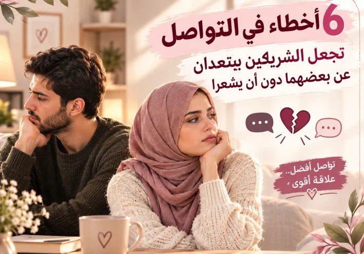 💔 6 أخطاء في التواصل تجعل الشريكين يبتعدان عن بعضهما دون أن يشعرا