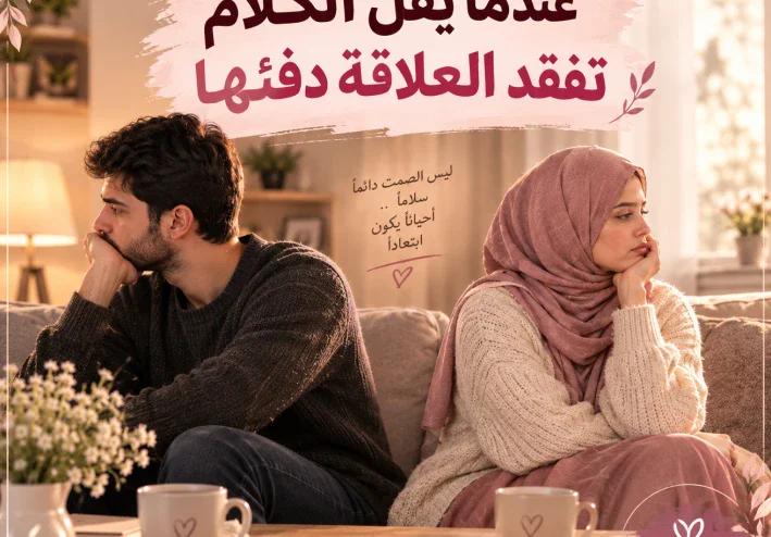 💔 عندما يقلّ الكلام تفقد العلاقة دفئها