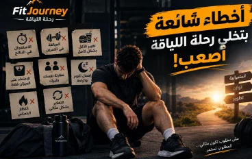 ⚠️ أخطاء شائعة بتخلي رحلة اللياقة أصعب