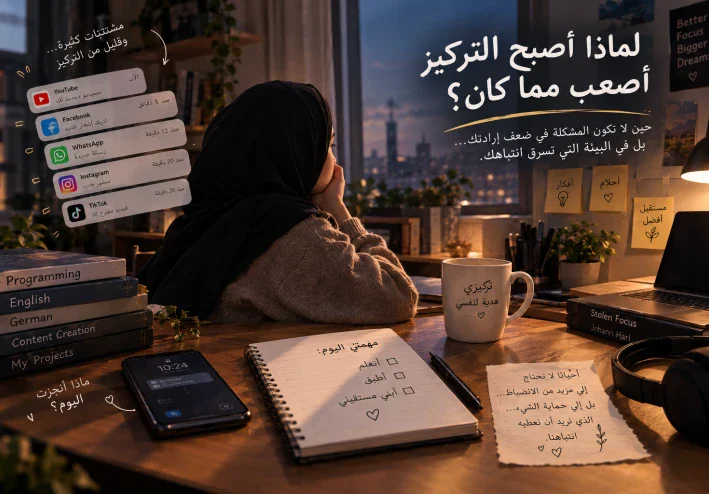 لماذا أصبح التركيز أصعب مما كان؟