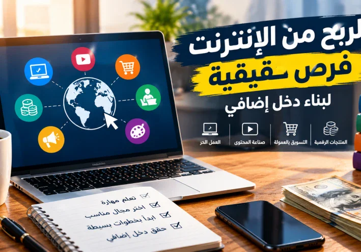 الربح من الإنترنت: فرص حقيقية لبناء دخل إضافي
