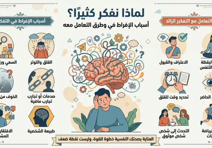 لماذا نفكر كثيرًا؟ أسباب الإفراط في التفكير وطرق التعامل معه