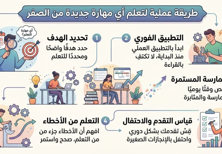كيف تتعلم أي مهارة جديدة من الصفر بطريقة أسرع؟