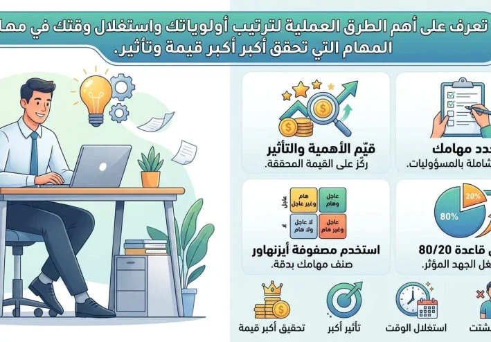 فن ترتيب الأولويات: كيف تعرف ما الذي يستحق وقتك فعلًا؟