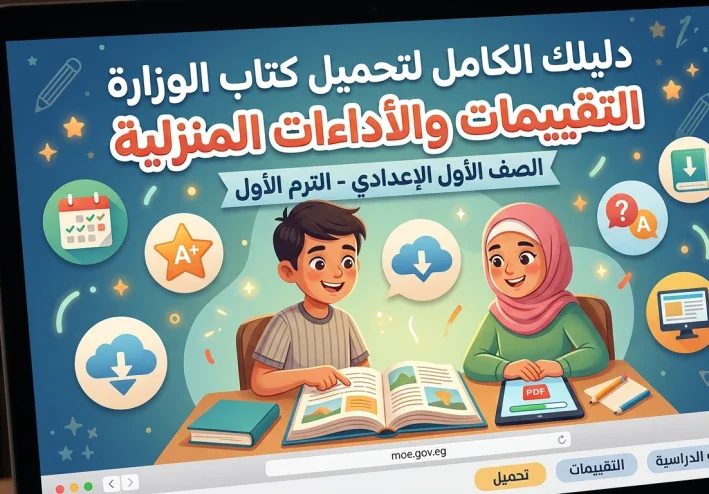 تحميل كتاب التقييمات والأداءات المنزلية للصف الأول الإعدادي PDF (النسخة الأصلية مجاناً)