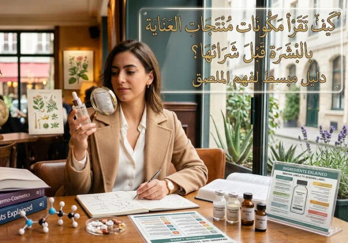 كيف تقرأ مكونات منتجات العناية بالبشرة قبل شرائها؟ دليل مبسط لفهم الملصق
