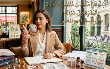 كيف تقرأ مكونات منتجات العناية بالبشرة قبل شرائها؟ دليل مبسط لفهم الملصق