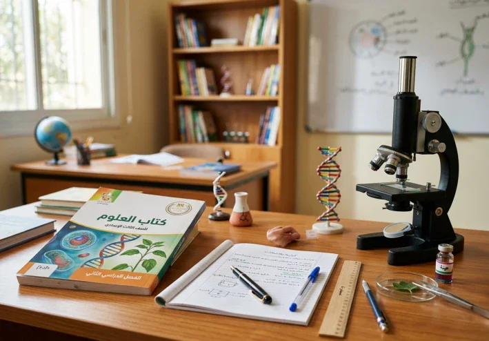 تحميل كتاب الأضواء علوم للصف الثالث الإعدادي ترم أول 2027
