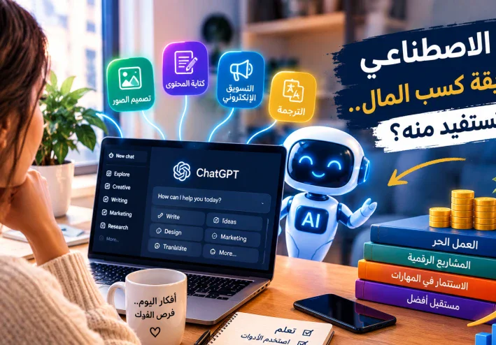كيف يمكنك استخدام الذكاء الاصطناعي لزيادة دخلك؟ 5 طرق عملية للبدء