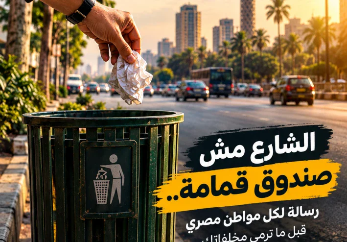 🗑️تنبيه وتحذير لكل مواطن مصري الشارع مش صندوق قم إلقاء القمامة في الشوارع الرئيسية و الفرعية ليس أمرًا بسيطًا