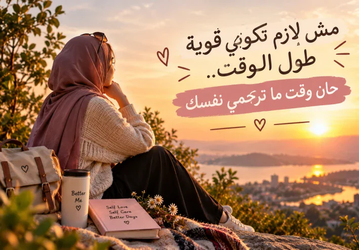 مش لازم طول الوقت تكوني قويه اعتقد جه الوقت اللى لازم ترحمي فيه نفسك
