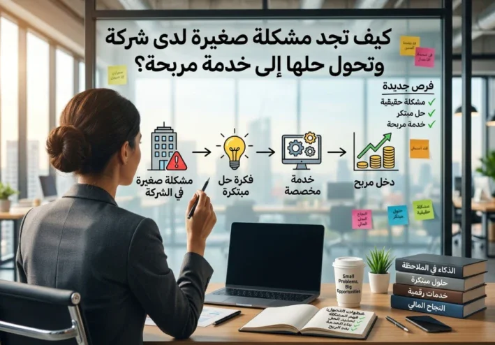 كيف تجد مشكلة صغيرة لدى شركة وتحول حلها إلى خدمة مربحة؟ 💡