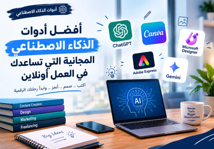 أفضل أدوات الذكاء الاصطناعي المجانية التي تساعدك في العمل أونلاين