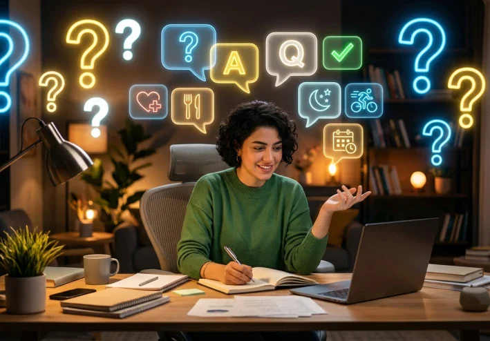 أسئلة وأجوبة تغيّر طريقة تفكيرك: إجابات مفيدة عن الحياة والصحة والعادات اليومية