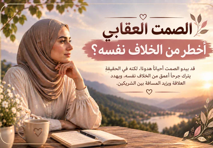 💔 الصمت العقابي أخطر من الخلاف نفسه؟