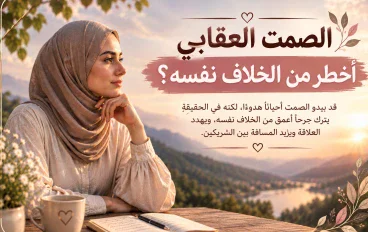 💔 الصمت العقابي أخطر من الخلاف نفسه؟