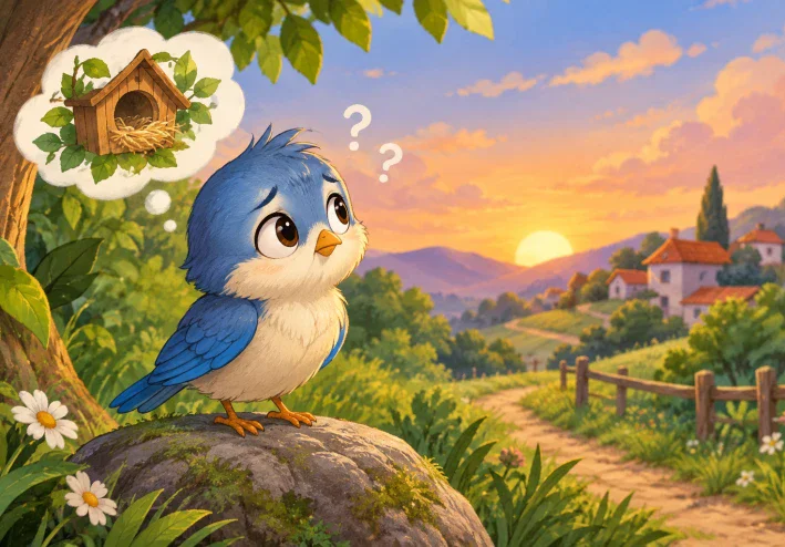 🐦 العصفور الذي نسي طريقه إلى البيت
