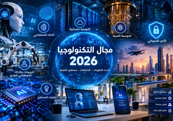 مجال التكنولوجيا 2026.. أحدث التطورات والأخبار ومستقبل التقنية.