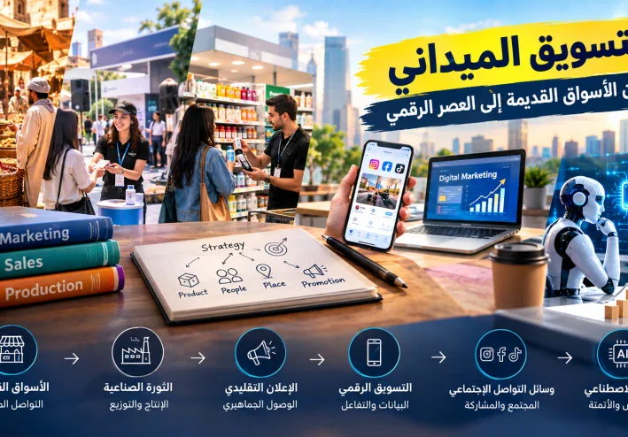 التسويق الميداني: نشأته وتطوره وأنواعه وعلاقته بالإنتاج والمبيعات والأرباح