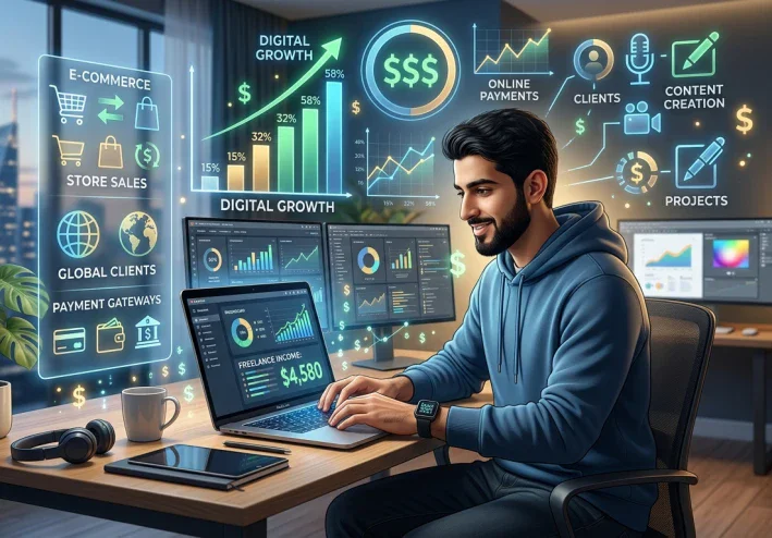 الربح من الإنترنت: فرص حقيقية لبناء دخل إضافي