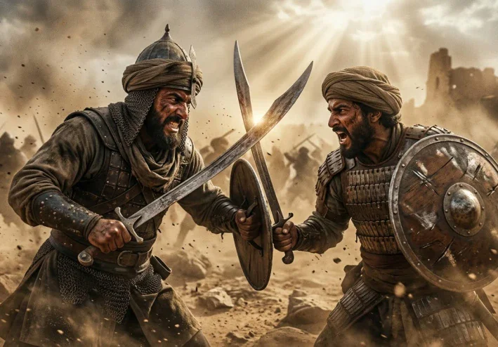 مبارزة القرن في غزوة الخندق: القصة الحقيقية لمواجهة علي بن أبي طالب ضد الفارس الذي يعادل ألف رجل