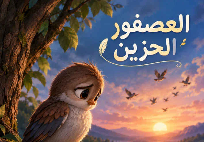 🐦 العصفور الحزين الذي وجد الأمل بعد الوحدة
