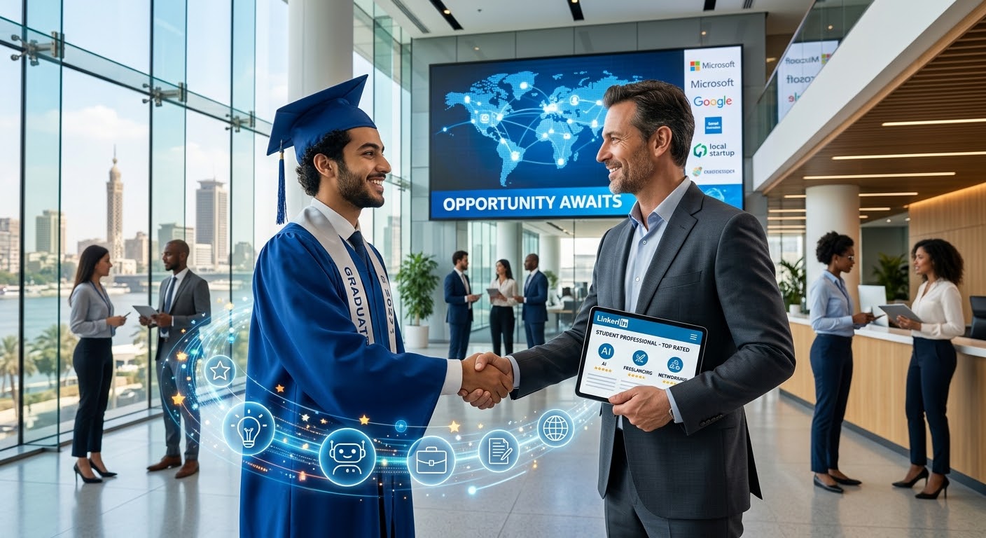 article image for من مدرجات الجامعة إلى قمة سوق العمل: 10 مهارات ذهبية تحولك من مجرد طالب إلى محترف تُطاردك الفرص!