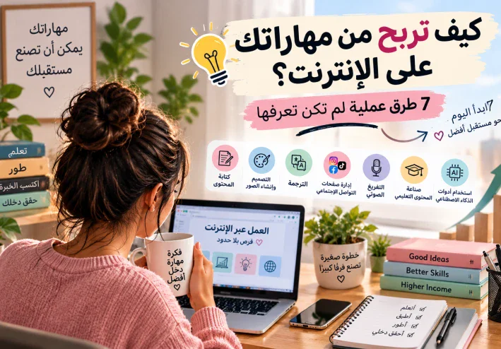 كيف تربح من مهاراتك على الإنترنت؟ 7 طرق عملية لم تكن تعرفها