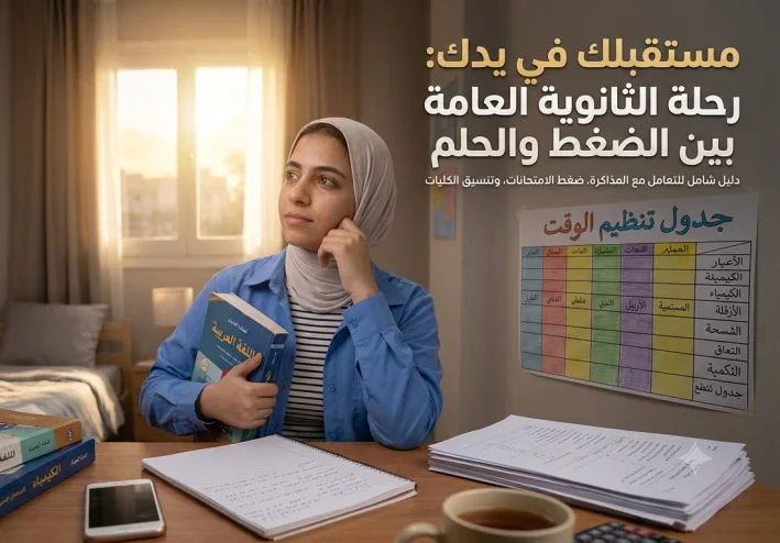 سر المجموع العالي: خطوات عملية لتنظيم الوقت وتجاوز عقبة الثانوية العامة