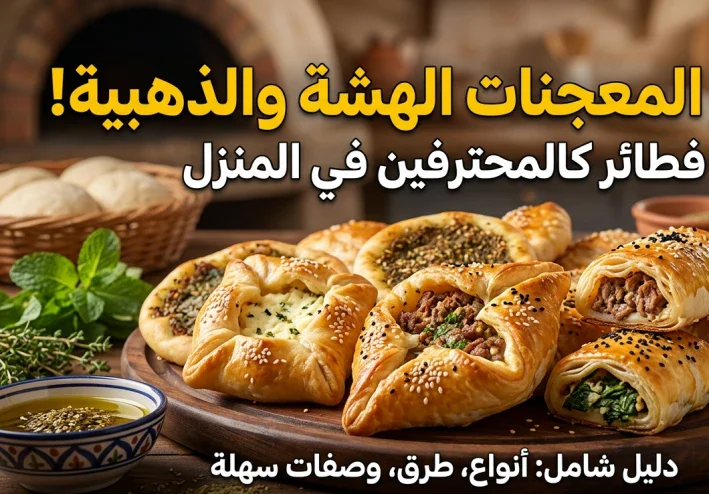 أسرار عجائن المخبوزات الذهبية: دليل شامل لتحضير أشهى المعجنات الفطائر والبيتزا الهشة بالمنزل كالمحترفين