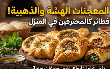 أسرار عجائن المخبوزات الذهبية: دليل شامل لتحضير أشهى المعجنات الفطائر والبيتزا الهشة بالمنزل كالمحترفين