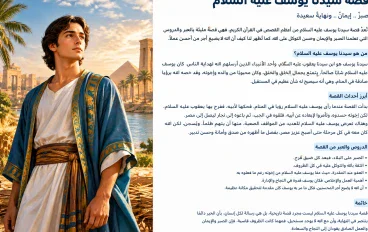قصه سيدنا يوسف عليه السلام واهم الدروس المستفادة من حياته