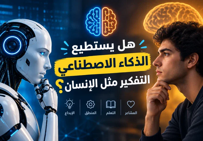 هل يستطيع الذكاء الاصطناعي التفكير مثل الإنسان؟ الحقيقة التي قد تدهشك