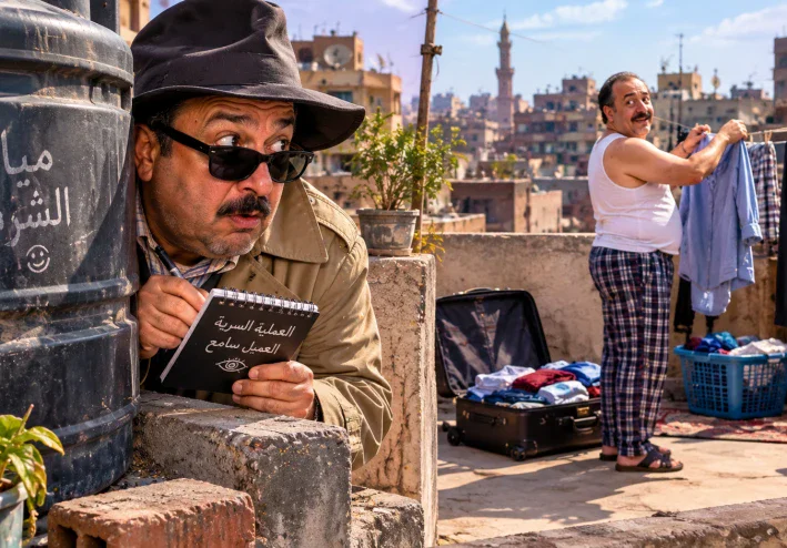 لما أبو سامح قرر يبقى مخبر سري