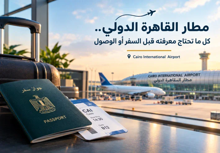 مطار القاهرة الدولي.. دليلك الكامل قبل السفر والوصول