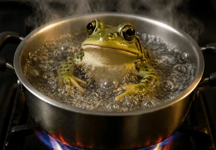 " The boiling frog " كيف وصلنا إلى هنا؟