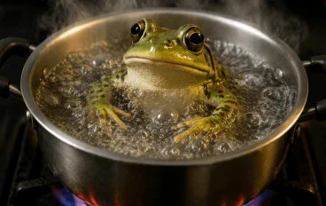 " The boiling frog " كيف وصلنا إلى هنا؟ 