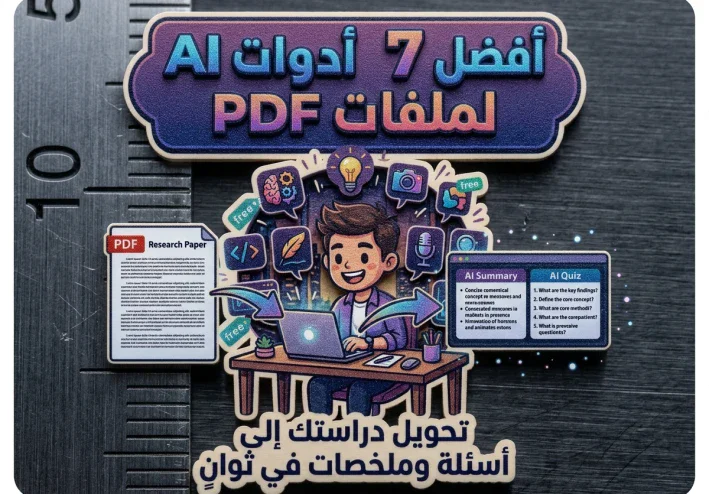 أفضل 7 أدوات ذكاء اصطناعي لتلخيص ملفات PDF وتحويلها إلى أسئلة في دقائق