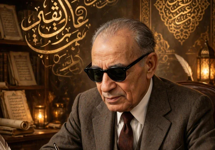 قاهر الظلام: رحلة طه حسين من أزقة القرية إلى قمة الأدب العربي