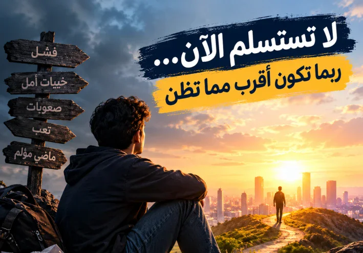 لا تستسلم الآن... ربما تكون أقرب مما تظن