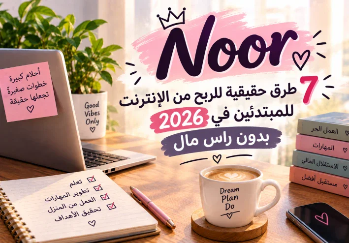 7 طرق حقيقية للربح من الإنترنت للمبتدئين في 2026 بدون رأس مال