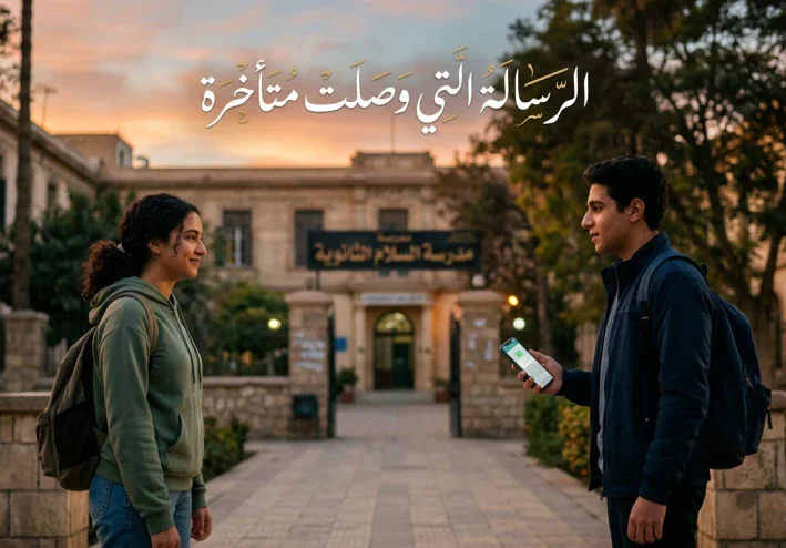 لرسالة التي وصلت متأخرة