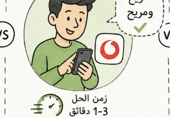 مقارنة بين الاتصال برقم فودافون وتطبيق ماي فودافون والدردشة: أي طريقة أسرع وأفضل؟