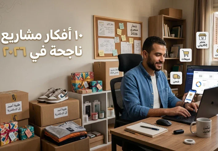 10 أفكار مشاريع صغيرة من البيت في 2026 بميزانية محدودة  هل تبحث عن مشروع صغير تستطيع البدء فيه من المنزل دون الحاجة إلى