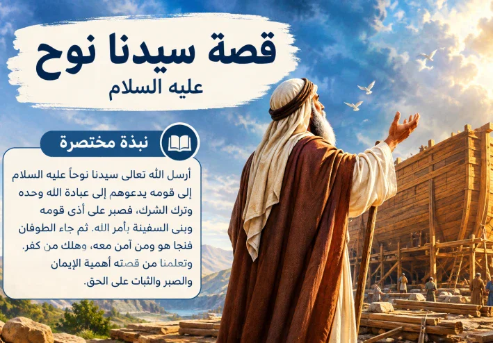 قصه سيدنا نوح عليه السلام كامله: دعوه التوحيد وبناء السفينة